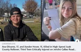 Ava Olivarez and Xander Hover Juab County, Utah Accident Death Obituary: Teens Dies in Tragic Vehicle Crash